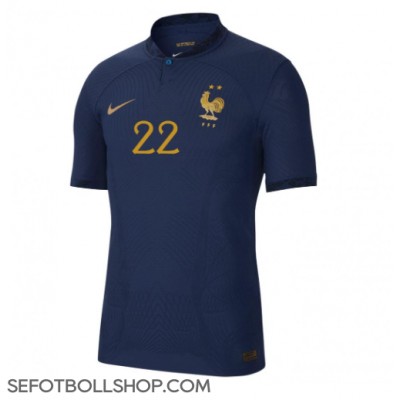 Billiga Frankrike Theo Hernandez #22 Hemma fotbollskläder VM 2022 Kortärmad
